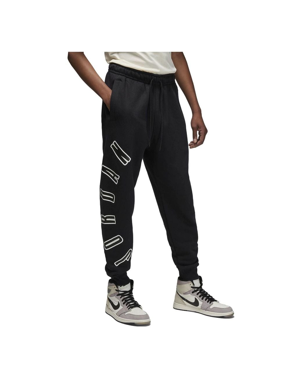 Nike Black Flight Mvp Fleece Sweatpants for men