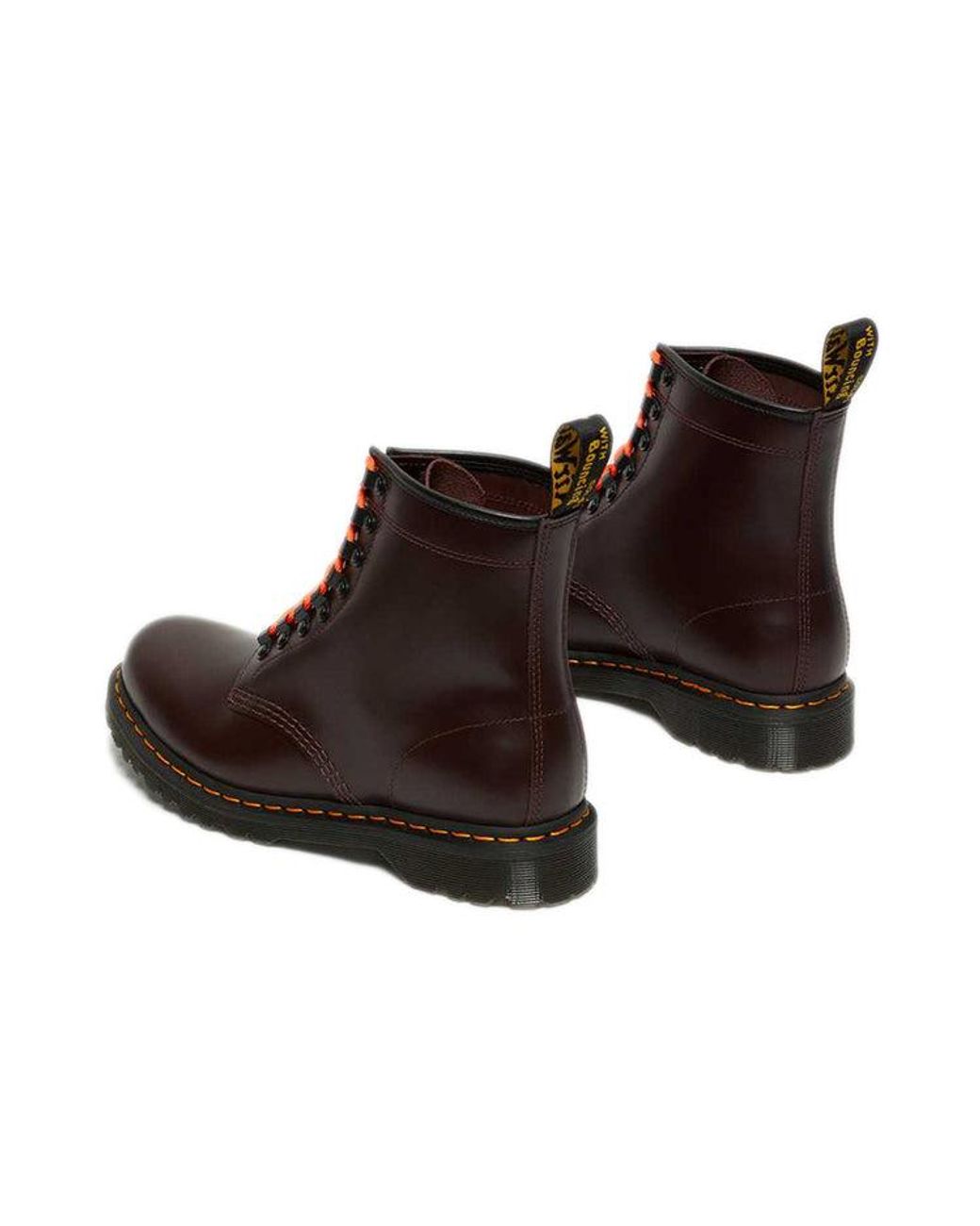 Dr. Martens 10 Ben Smooth Martin Boots Brown/red