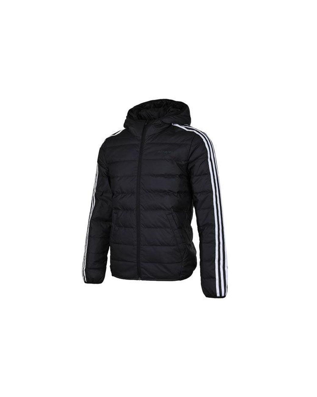 Adidas Blue Neo Windproof Stay Warm Casual Hooded Zipper Down Jacket for men