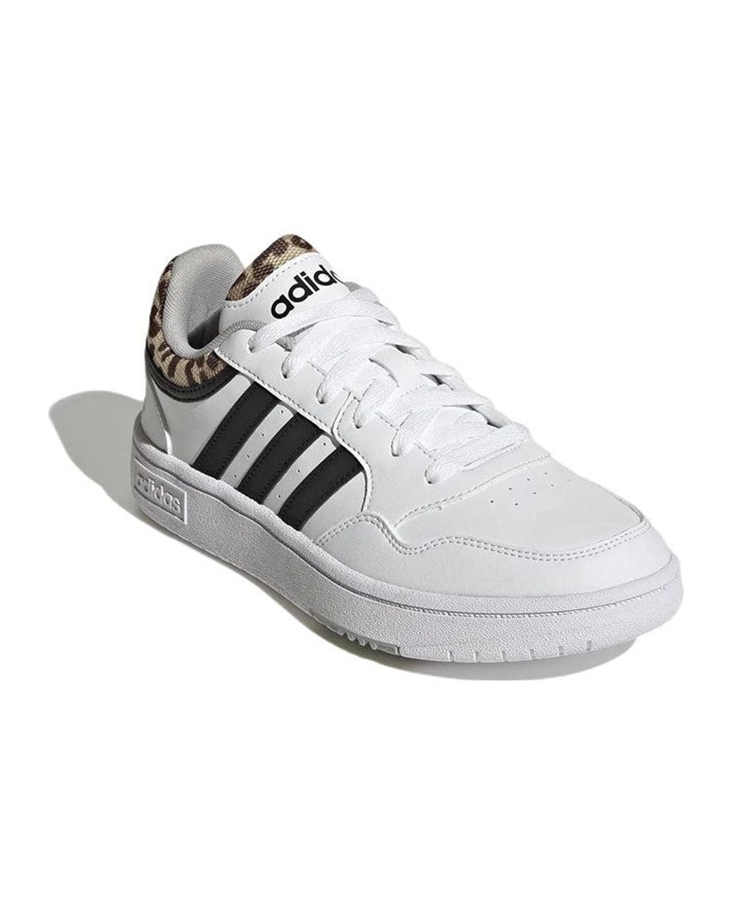 Adidas White (Wmns) Hoops 3.0 'Leopard'