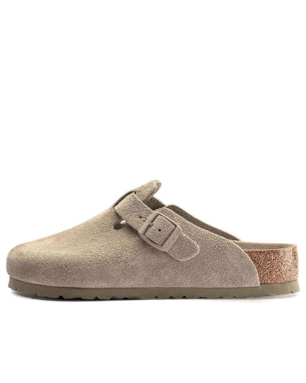 Birkenstock Brown Boston Soft Footbed Narrow 'Suede' 1019108 for men