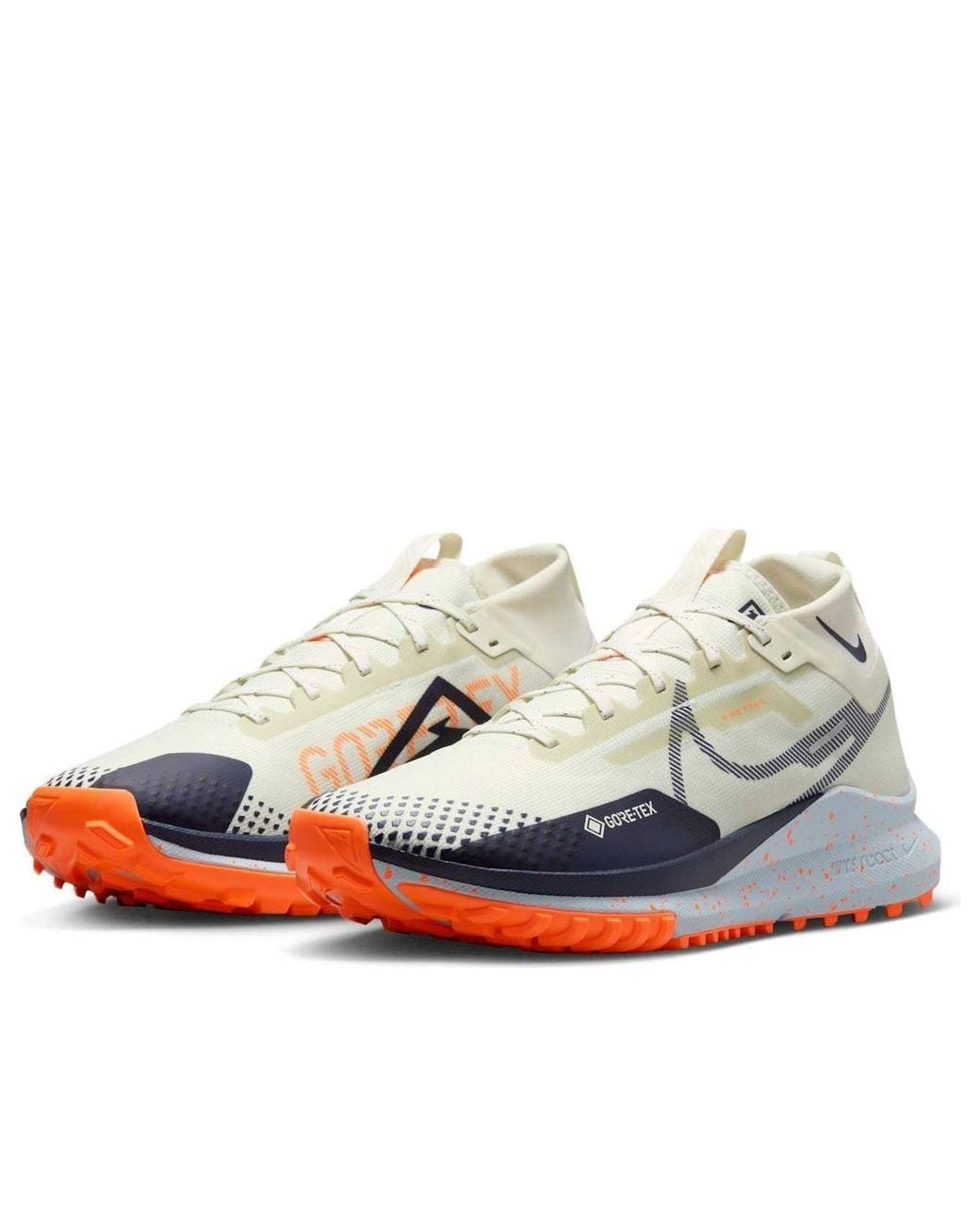 Nike White React Pegasus Trail 4 Gtx 'Sea Glass Ink' for men