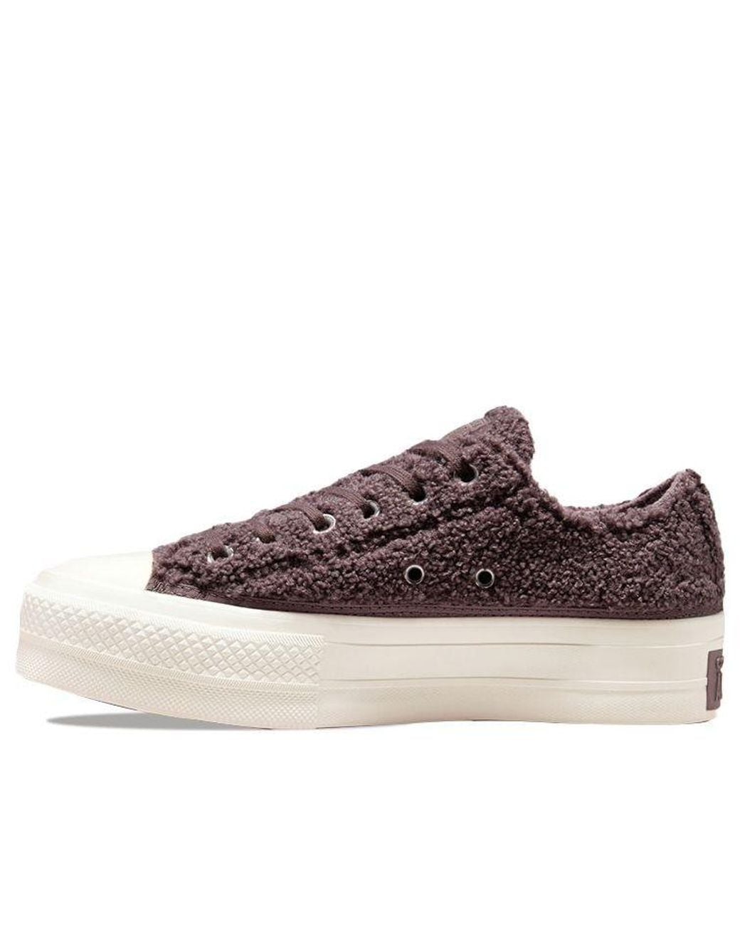 Converse Brown (Wmns) Chuck Taylor All Star Platform Low 'Cozy Sherpa