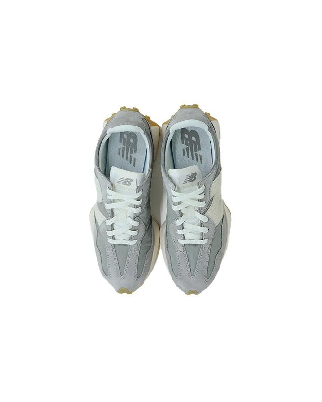 New Balance White 327 'Overcast Rain Cloud' for men