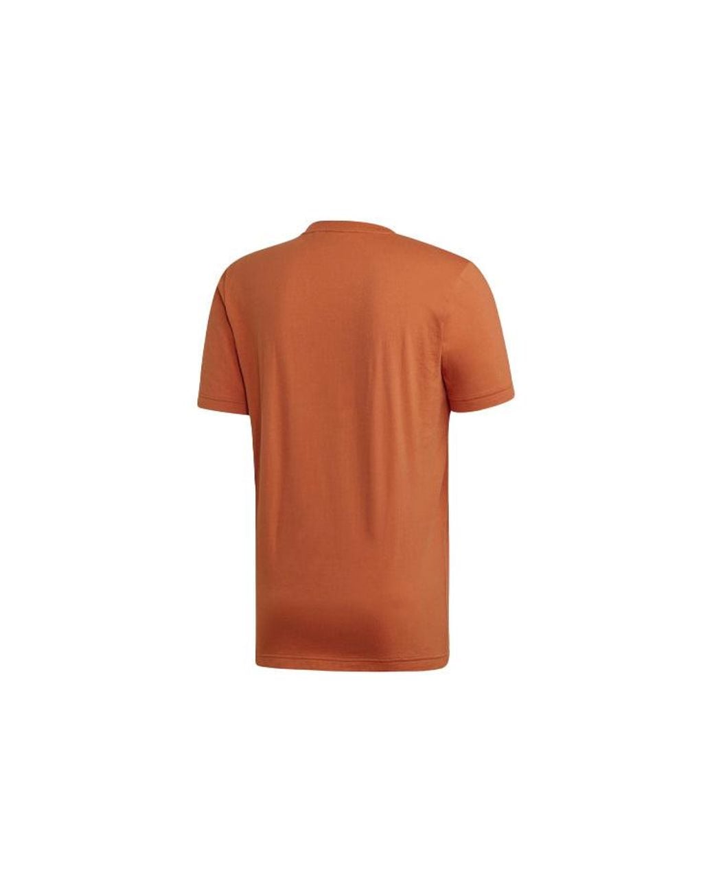 Adidas Orange Mh Bos Tee Gym Training Sports Round Neck Short Sleeve Khaki for men