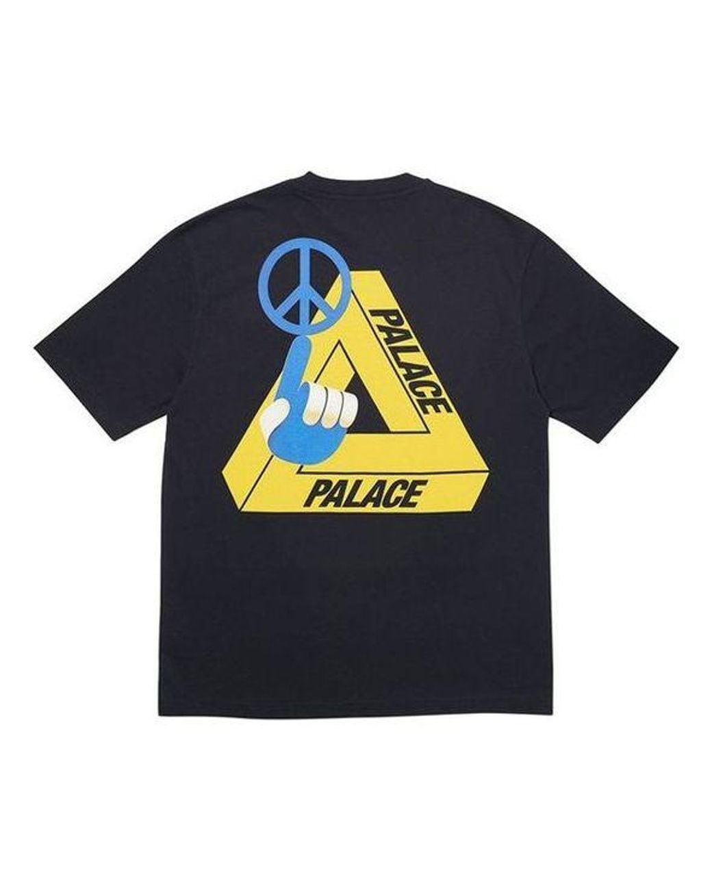 Palace Blue Tri-Smiler Back Large Printing Short Sleeve