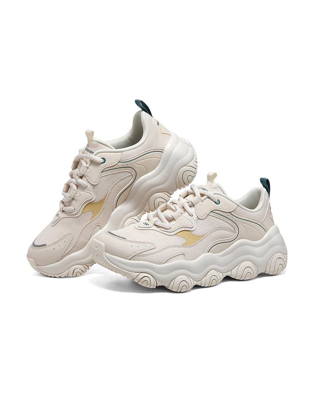 Skechers White (Wmns) Old School Running Shoes D'Lites