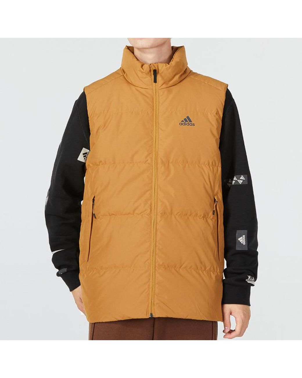 Adidas Brown Down Vest for men