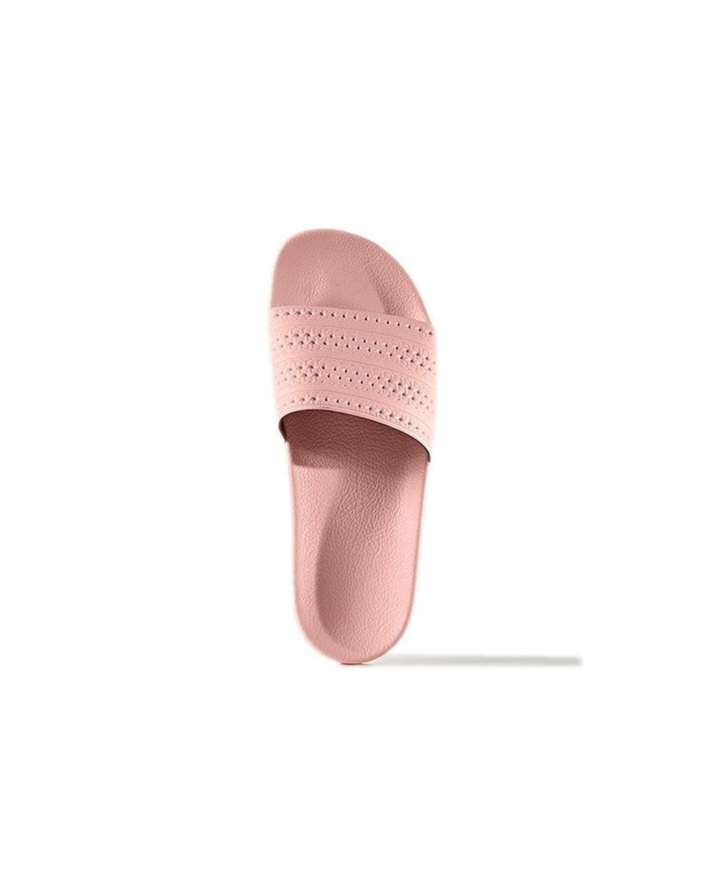 Adidas Pink Adilette 'Haze Coral' for men