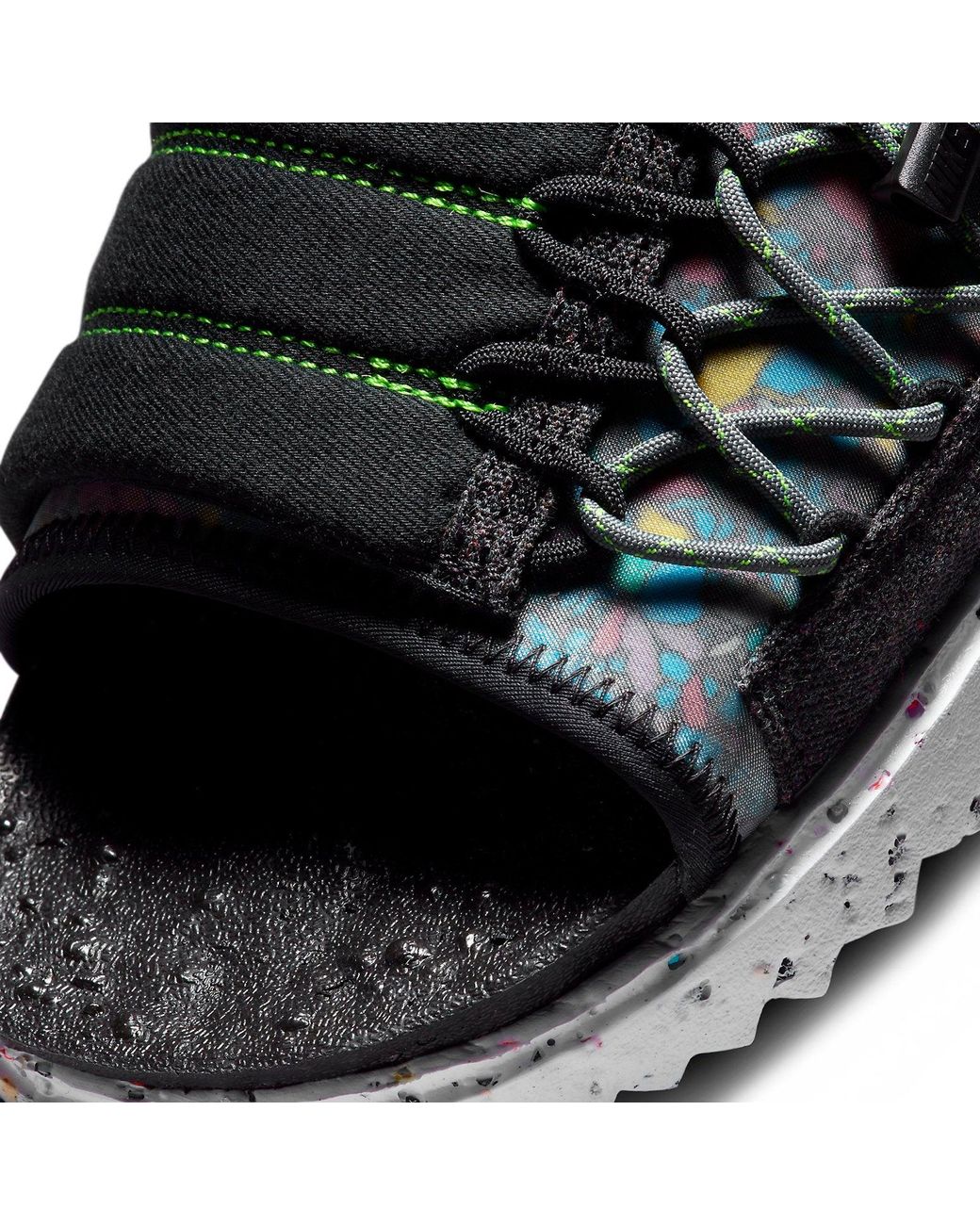 Nike Black Asuna Crater Slide for men