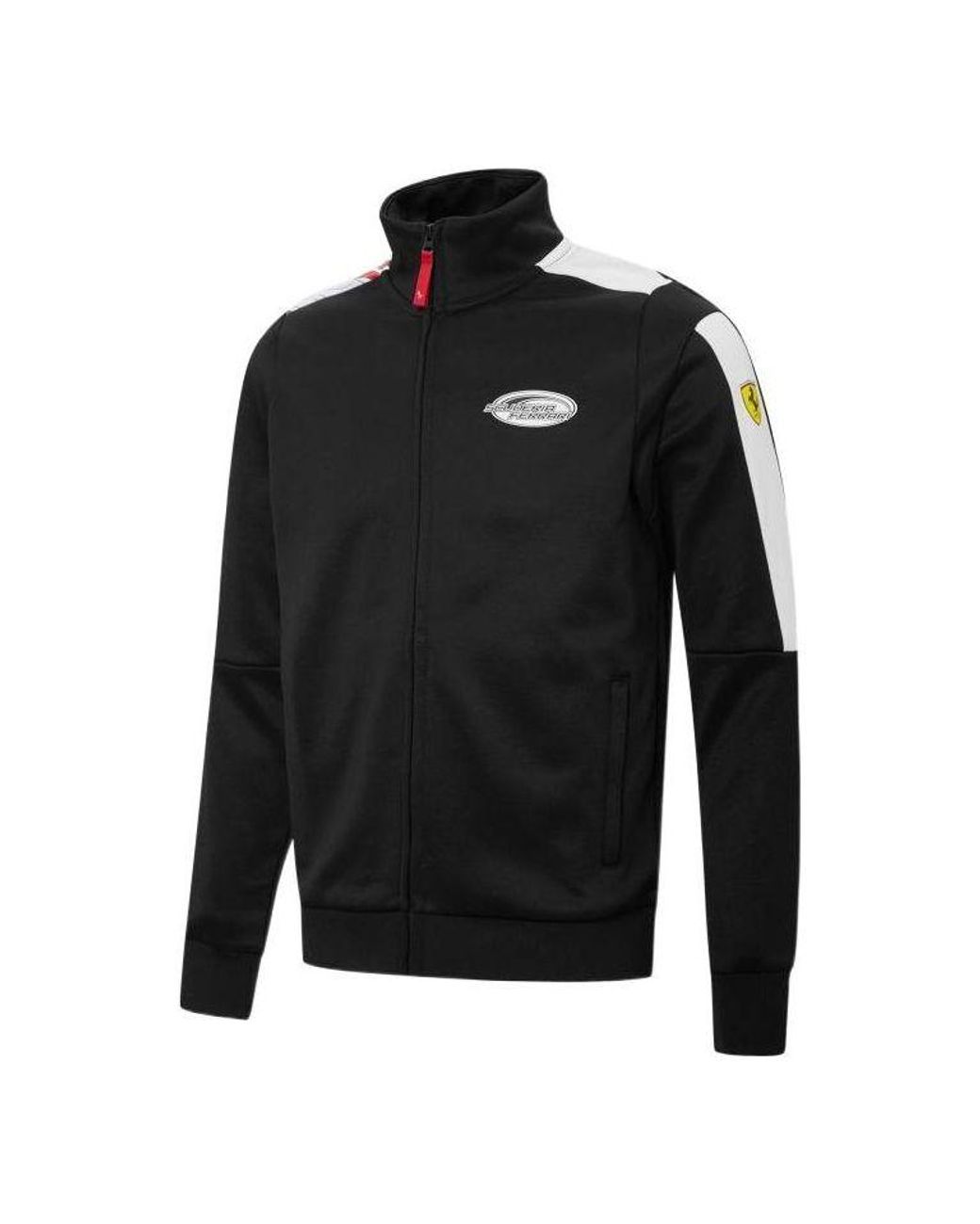 PUMA Black Ferrari Race T7 Track Jacket for men