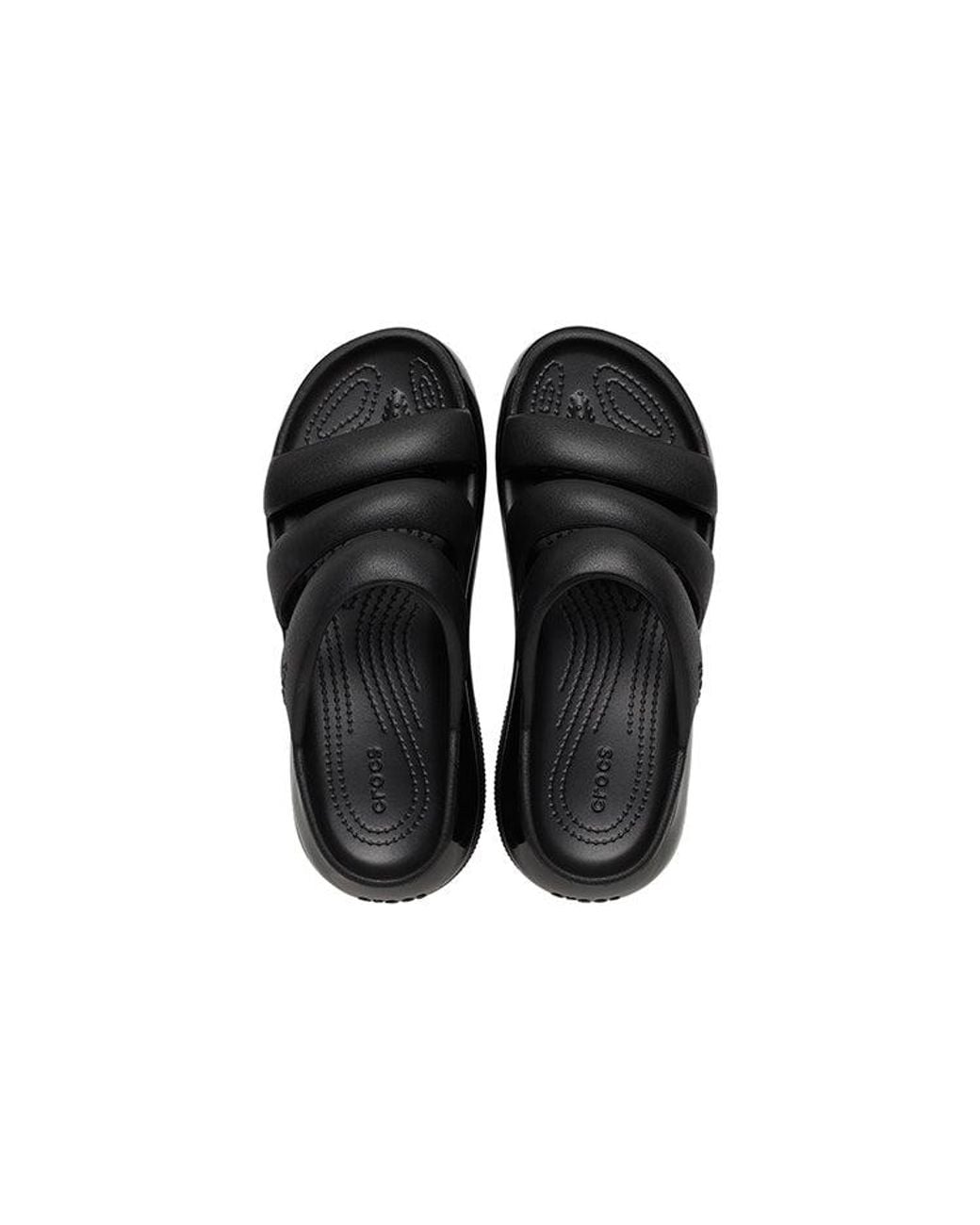 CROCSTM Black Mega Crush Triple Strap for men