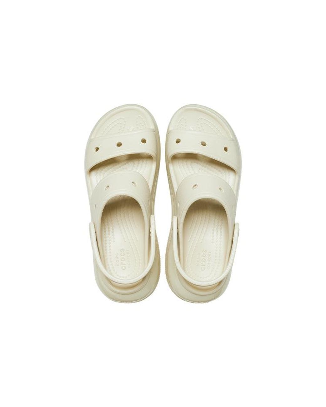 CROCSTM Natural Mega Crush Sandal; Bone