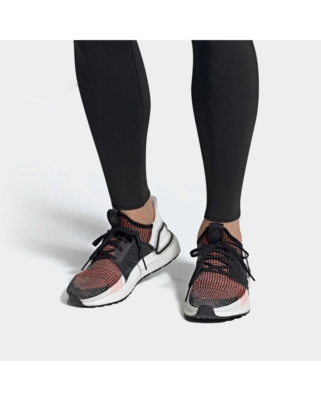 Adidas White Ultraboost 19 'Solar' for men
