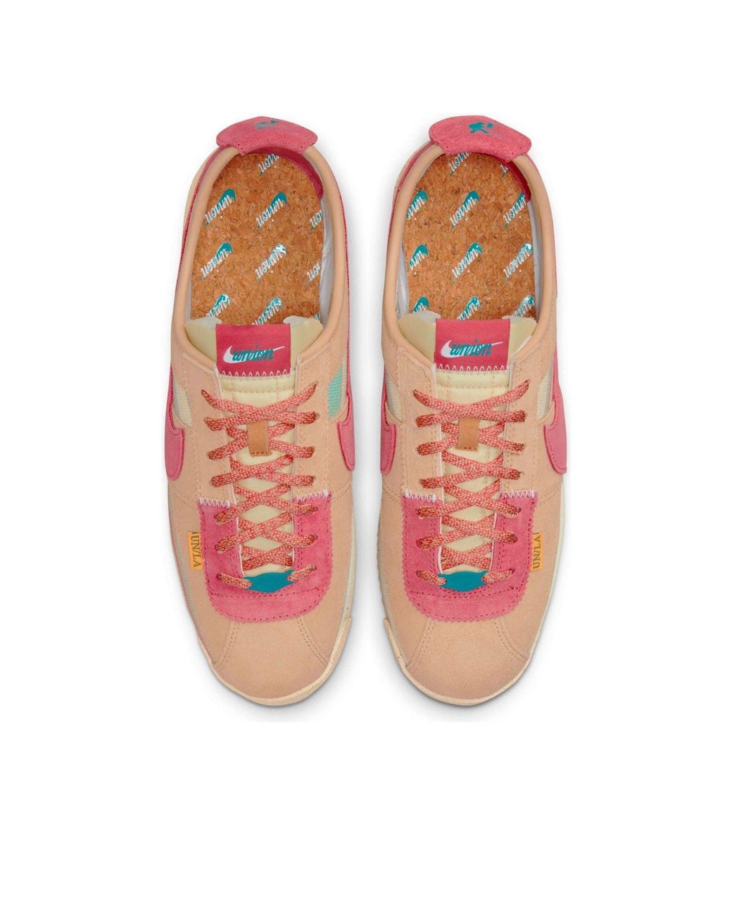 Nike Pink Union X Cortez Yellow/brown for men