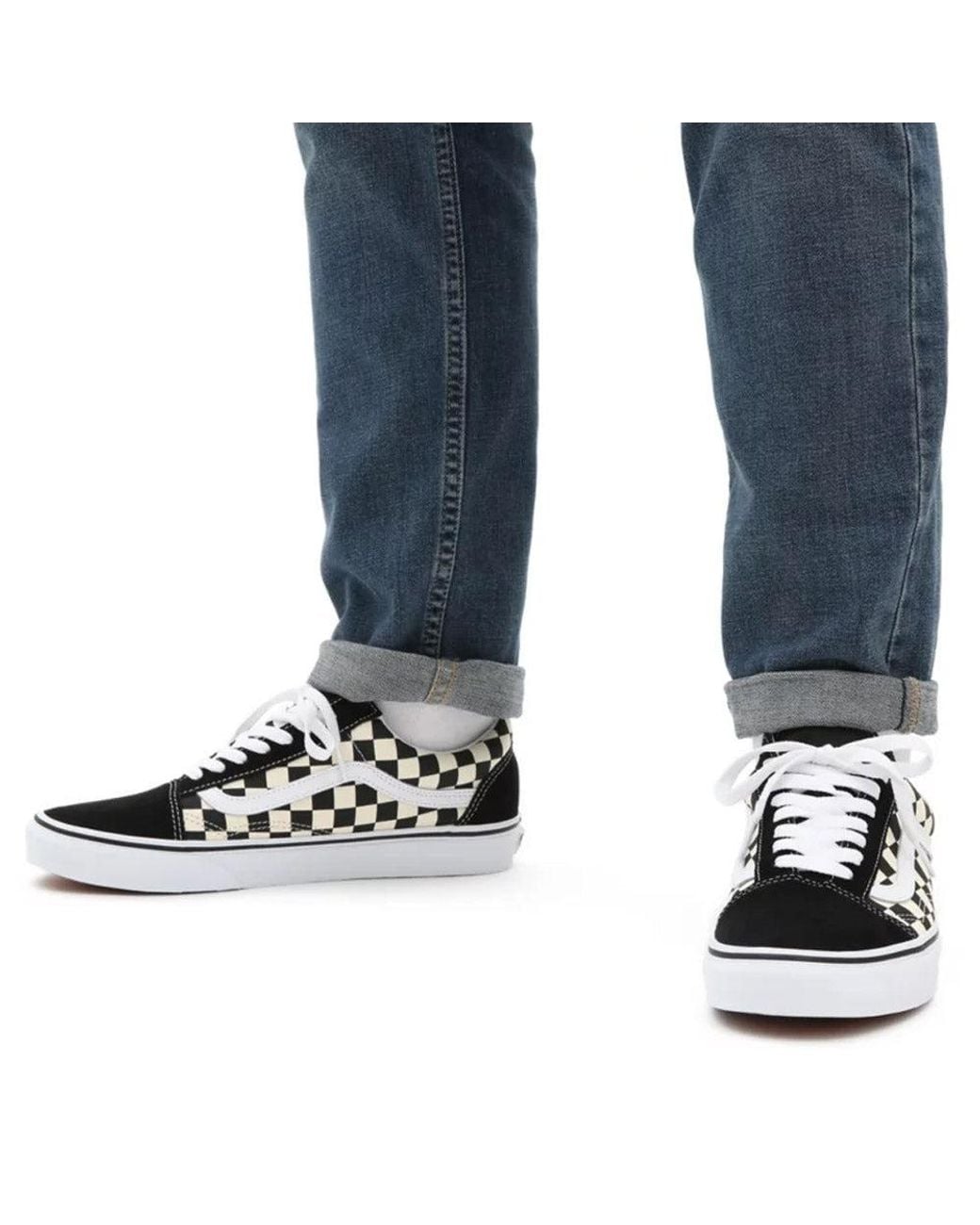 Vans Black Old Skool Checkerboard' for men