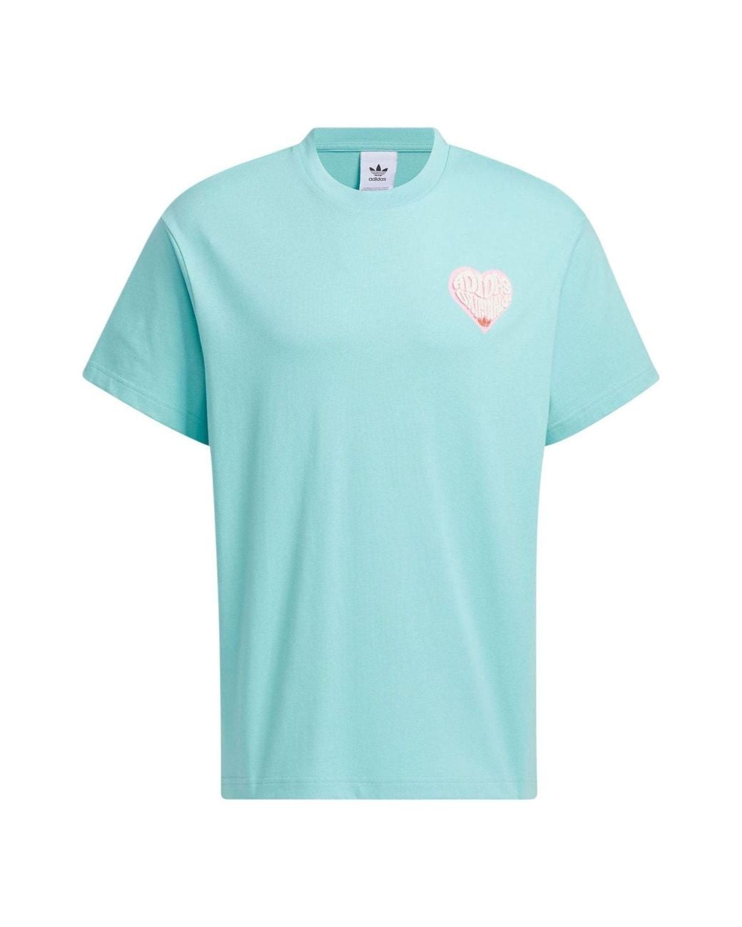 Adidas Blue Originals V-Day Short Sleeve T-Shirt (Gender Neutral) Asia Sizing for men