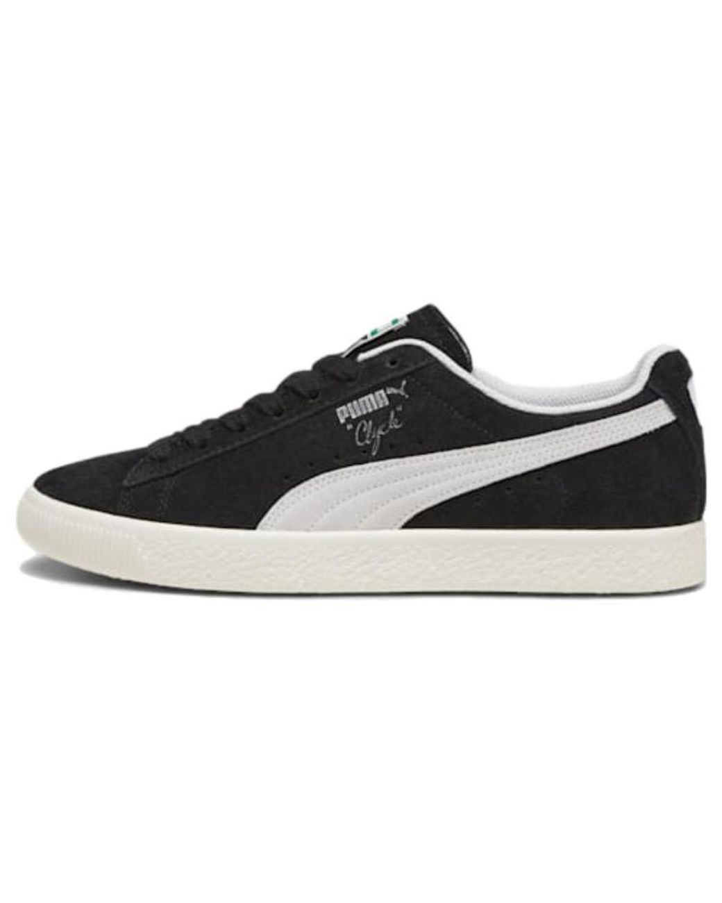 PUMA Black Clyde Hairy Suede Trainers for men