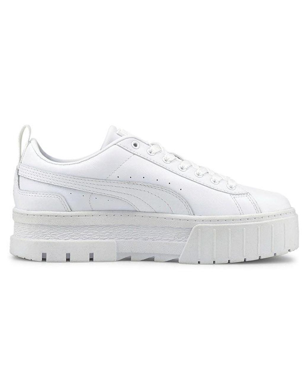 PUMA White Mayze Classic Sneakers
