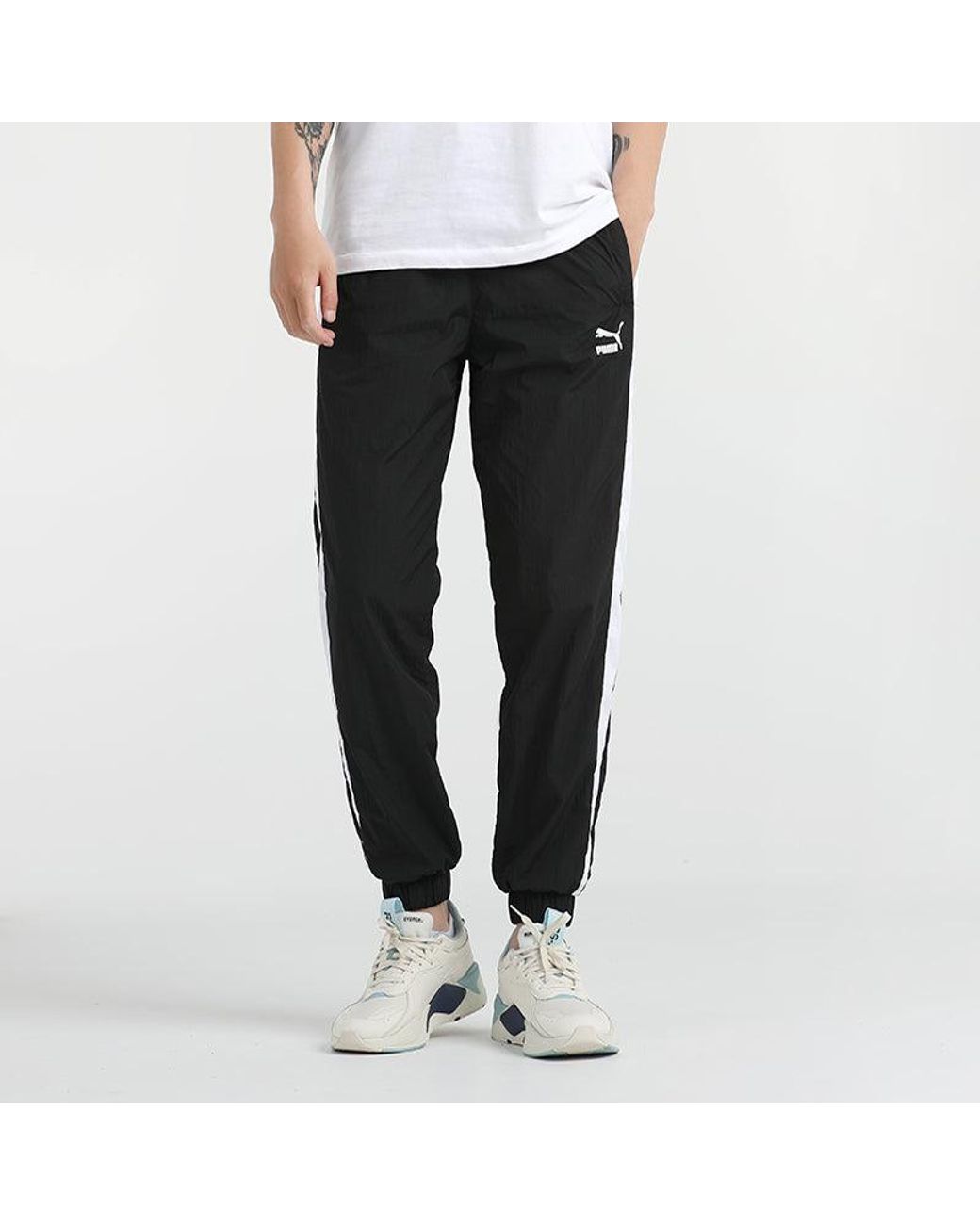 PUMA Blue Iconic T7 Track Pants for men