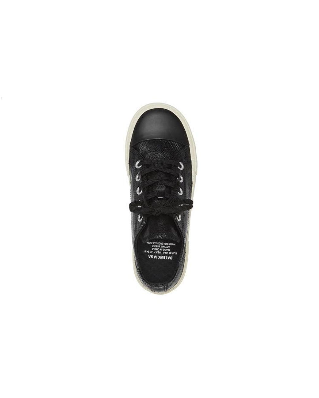 Balenciaga Black (Wmns) Paris Low Top Sneakers Leather And Rubber'
