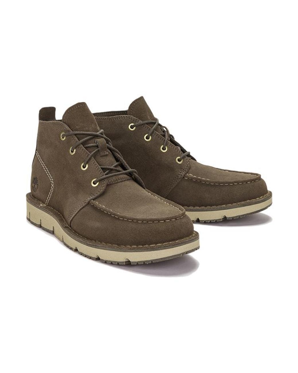 Timberland Brown Westmore Moc Toe Chukka Boot Nubuck' for men