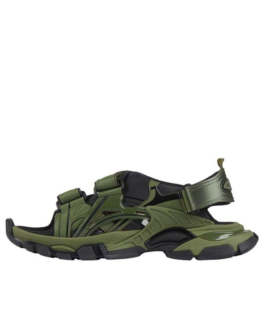 Balenciaga Green Track Sandal 'Khaki' for men