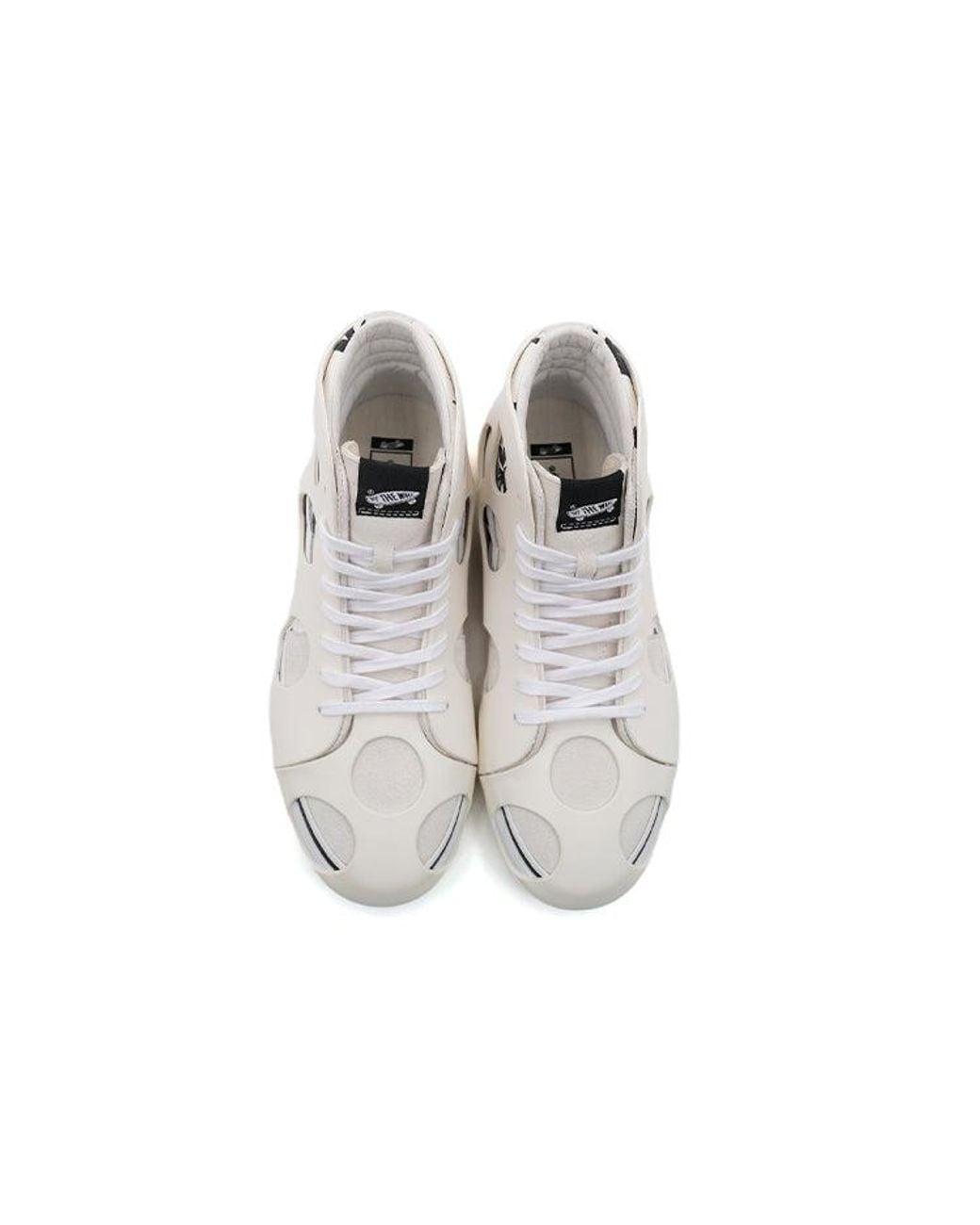 Vans White Sk8-Hi Cage Vlt Lx 'Polka Dot Checkered for men
