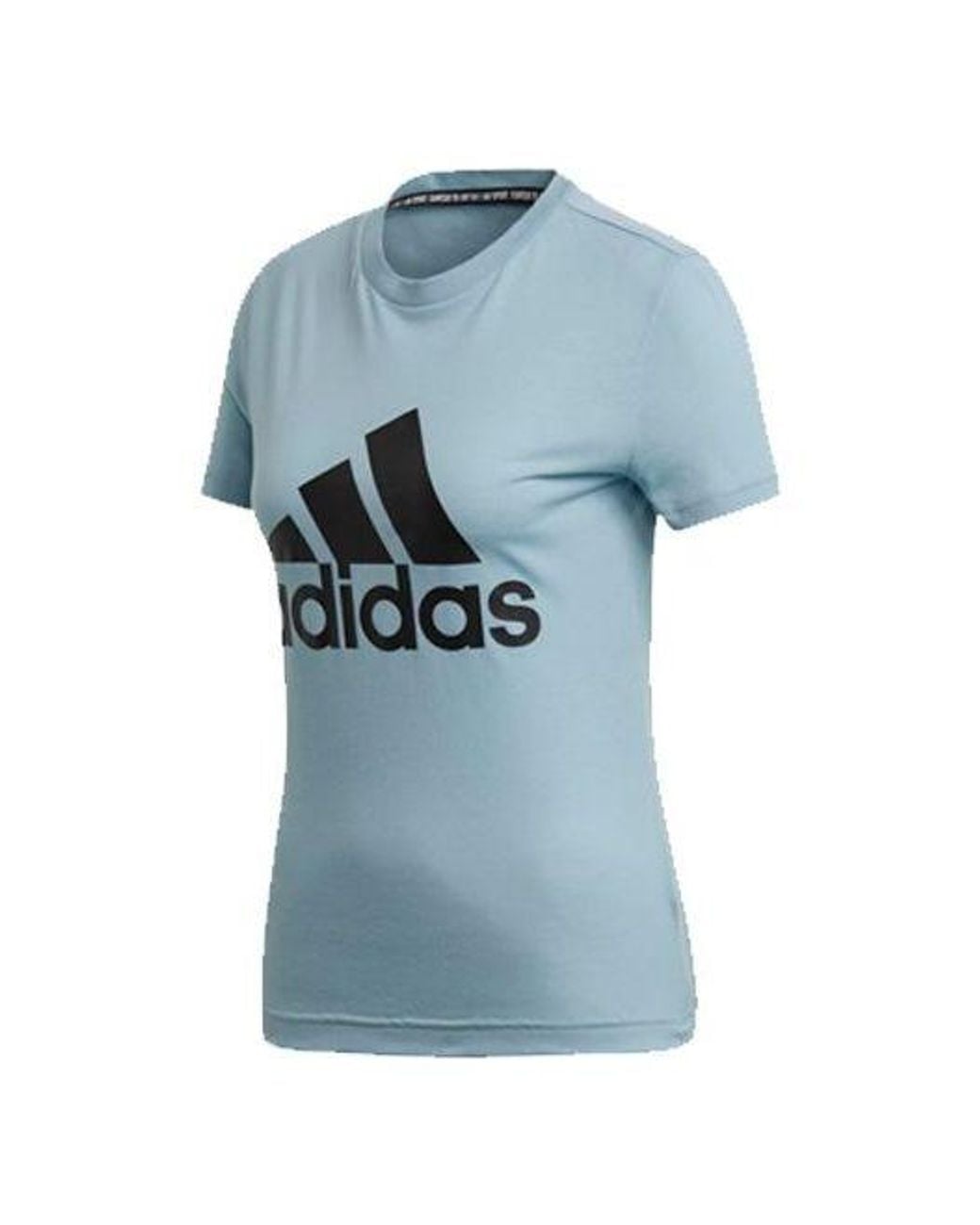 Adidas Blue (Wmns) Classic Logo Short Sleeve