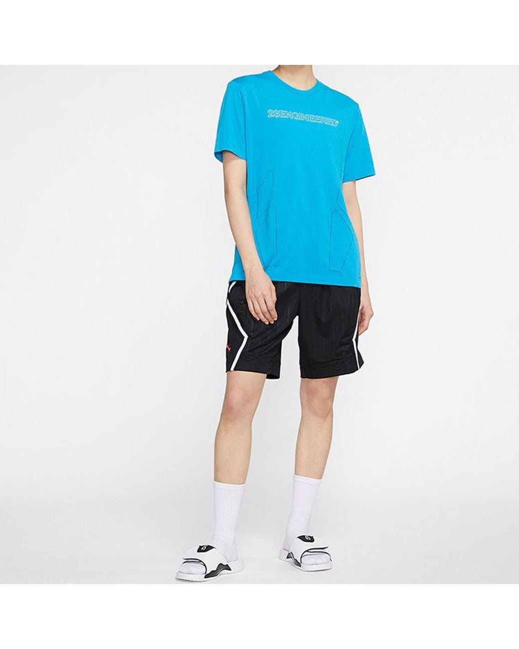 Nike Blue 23 Engineered Dri-Fit Quick Dry Casual Sports Short Sleeve for men