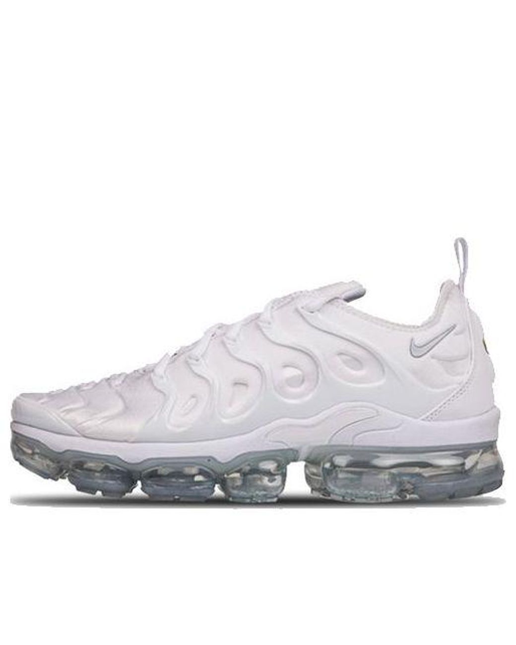 gray and white vapormax plus