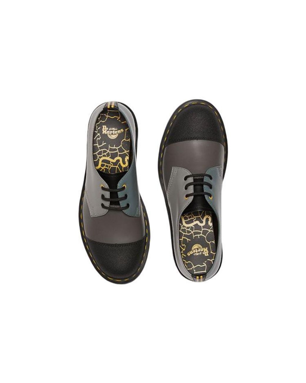 Dr. Martens Gray 1461 3-eye Oxford Shoes for men