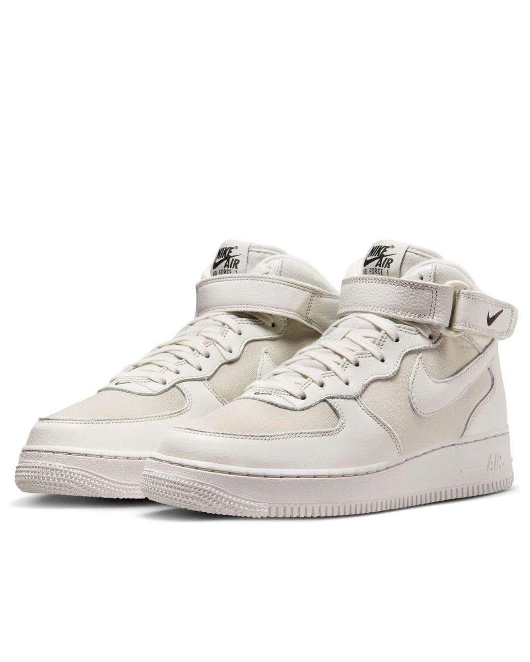 Nike White Air Force 1 Mid 'Light Bone' for men