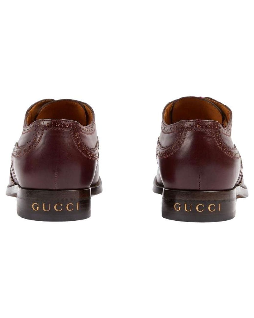 Gucci Brown Lace Up Shoe for men