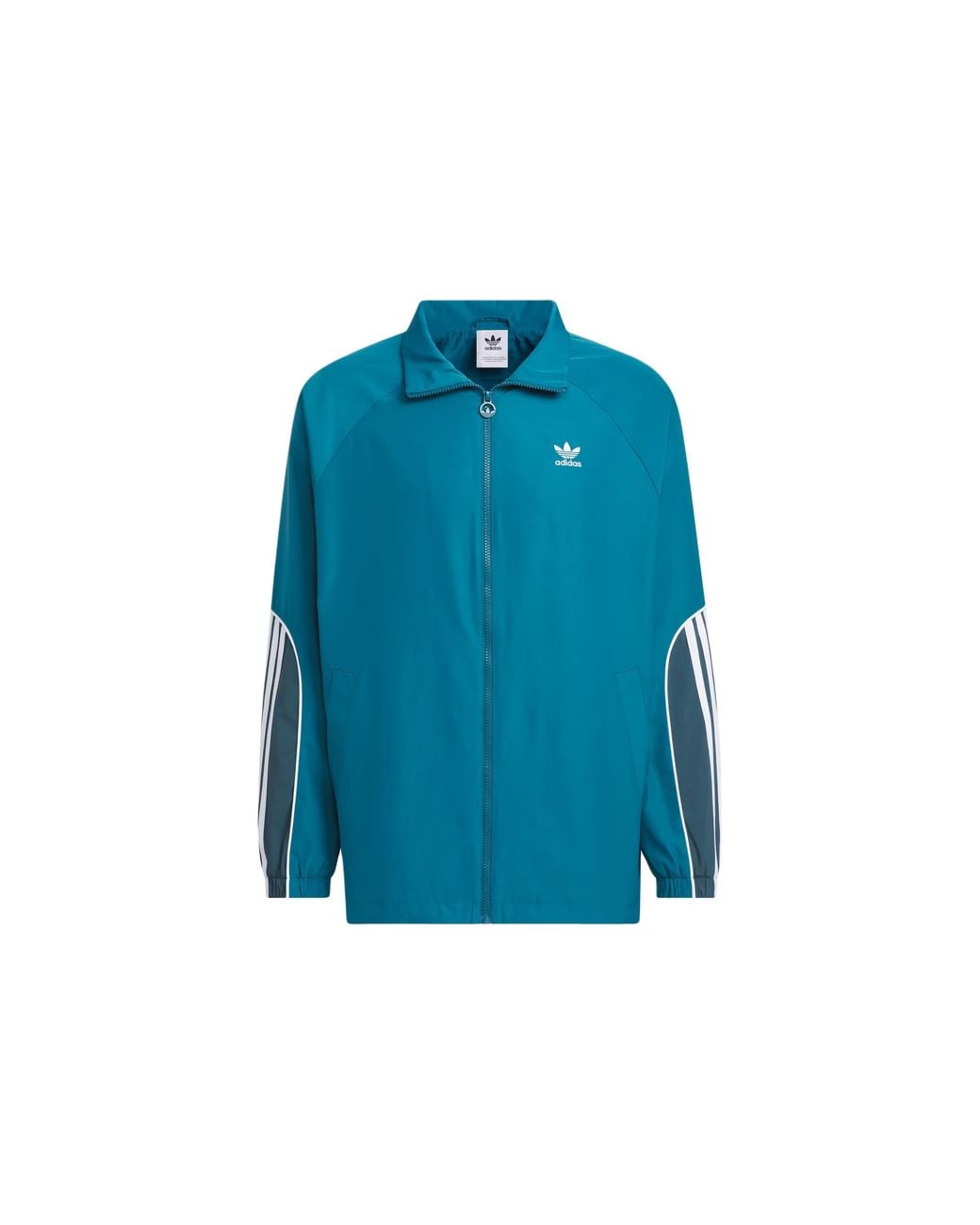 Adidas Blue Originals 3-Stripes Coach Jacket Asia Sizing for men