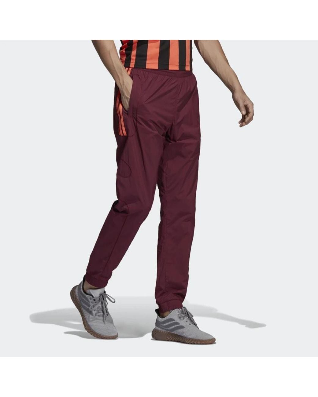Adidas Red Originals Flamestrike Woven Track Pants for men