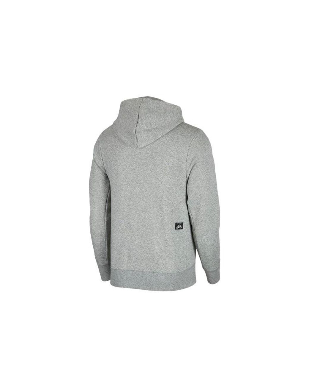 Nike Gray Sb X Nba Crossover Casual Sports Hooded Printing for men