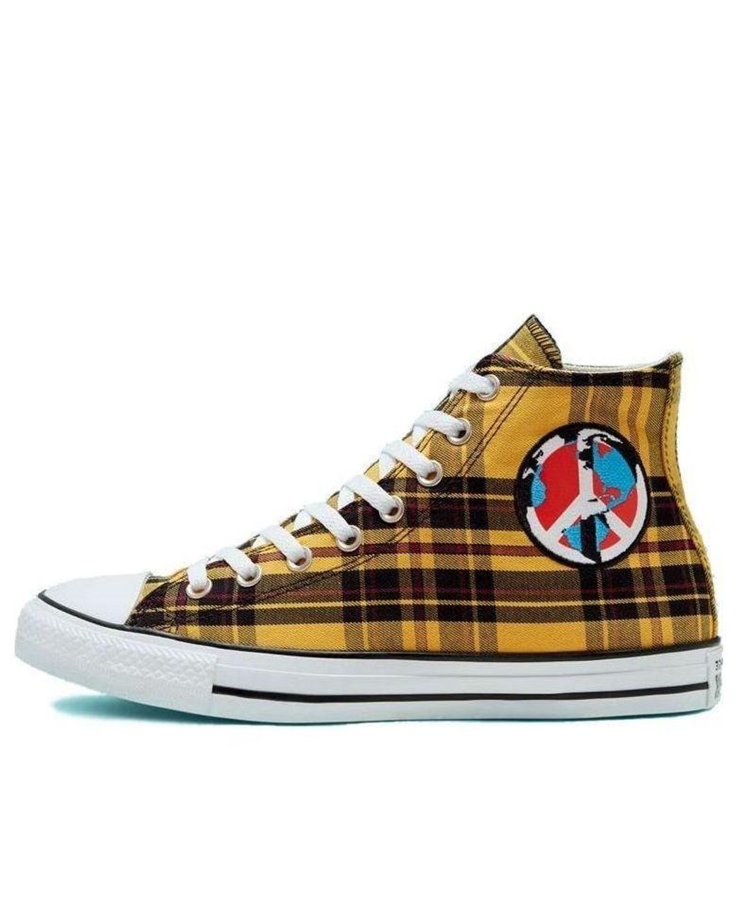 Converse Yellow Chuck Taylor All Star High 'Plaid Pack for men