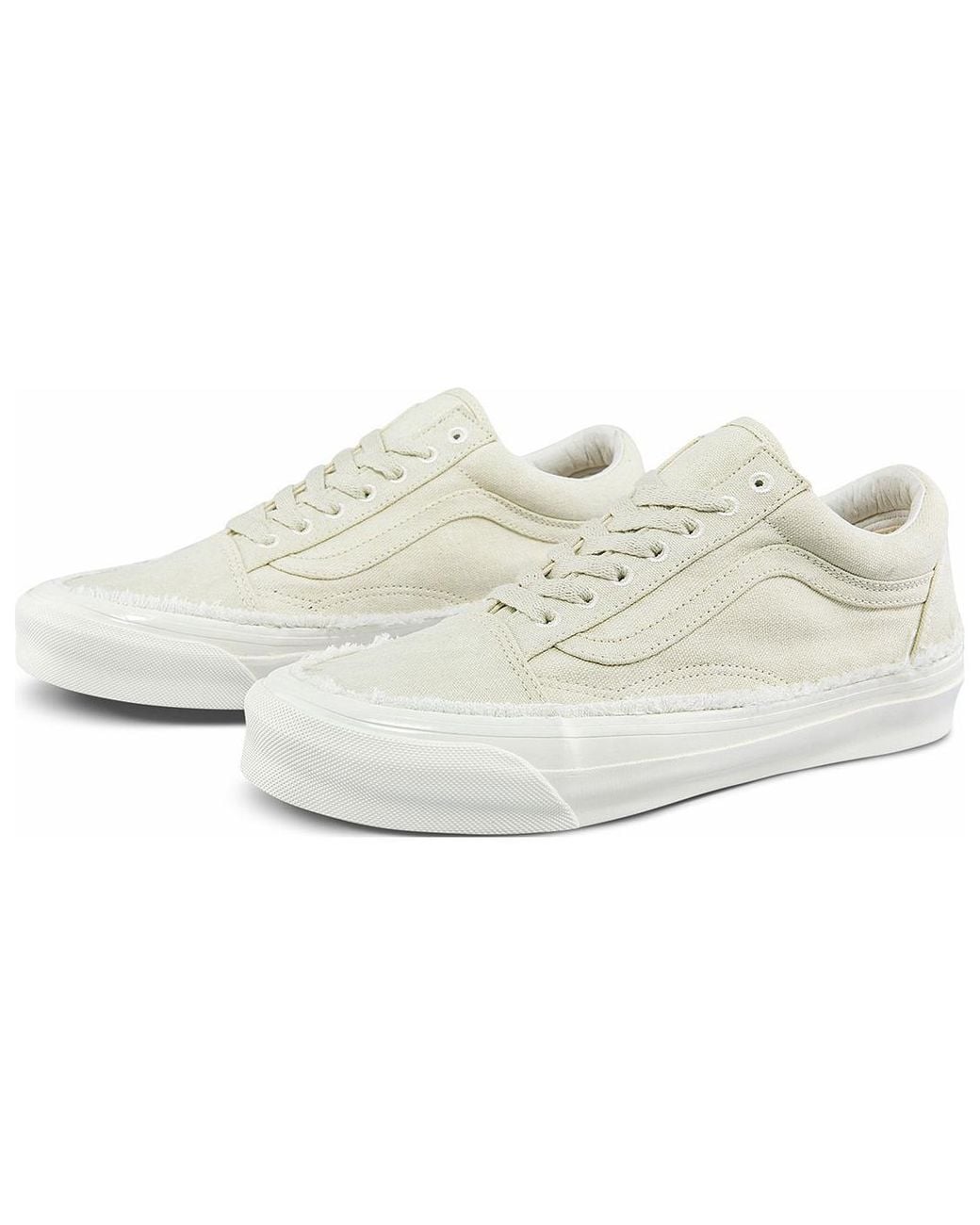 Vans White Og Old Skool Lx 'Raw Edge for men