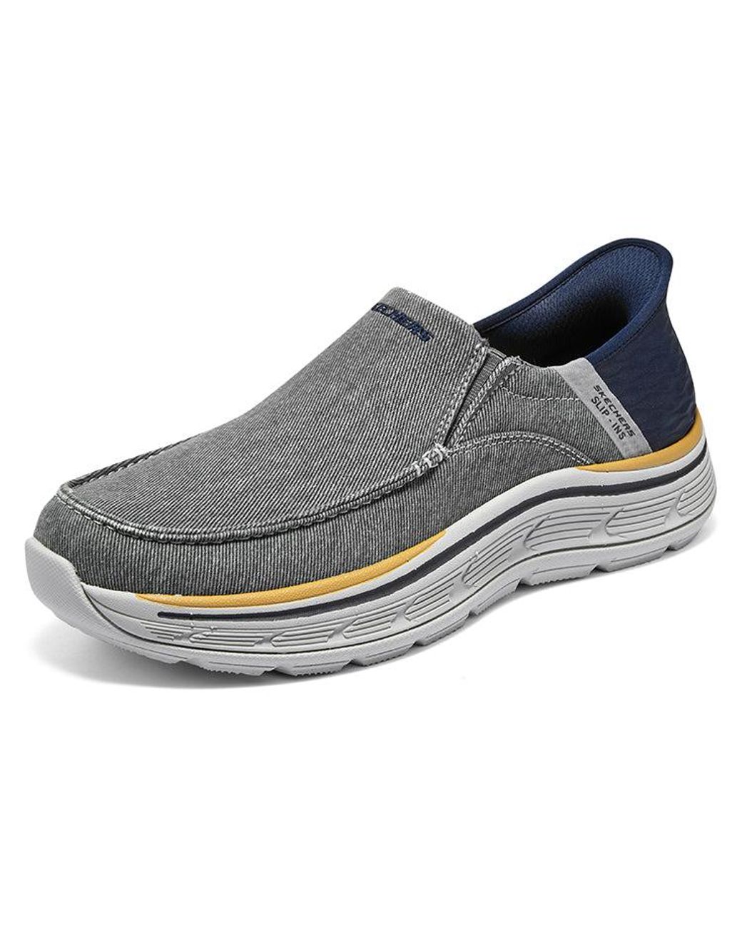 Skechers Gray Remaxed-Fenick Slip-Ins for men