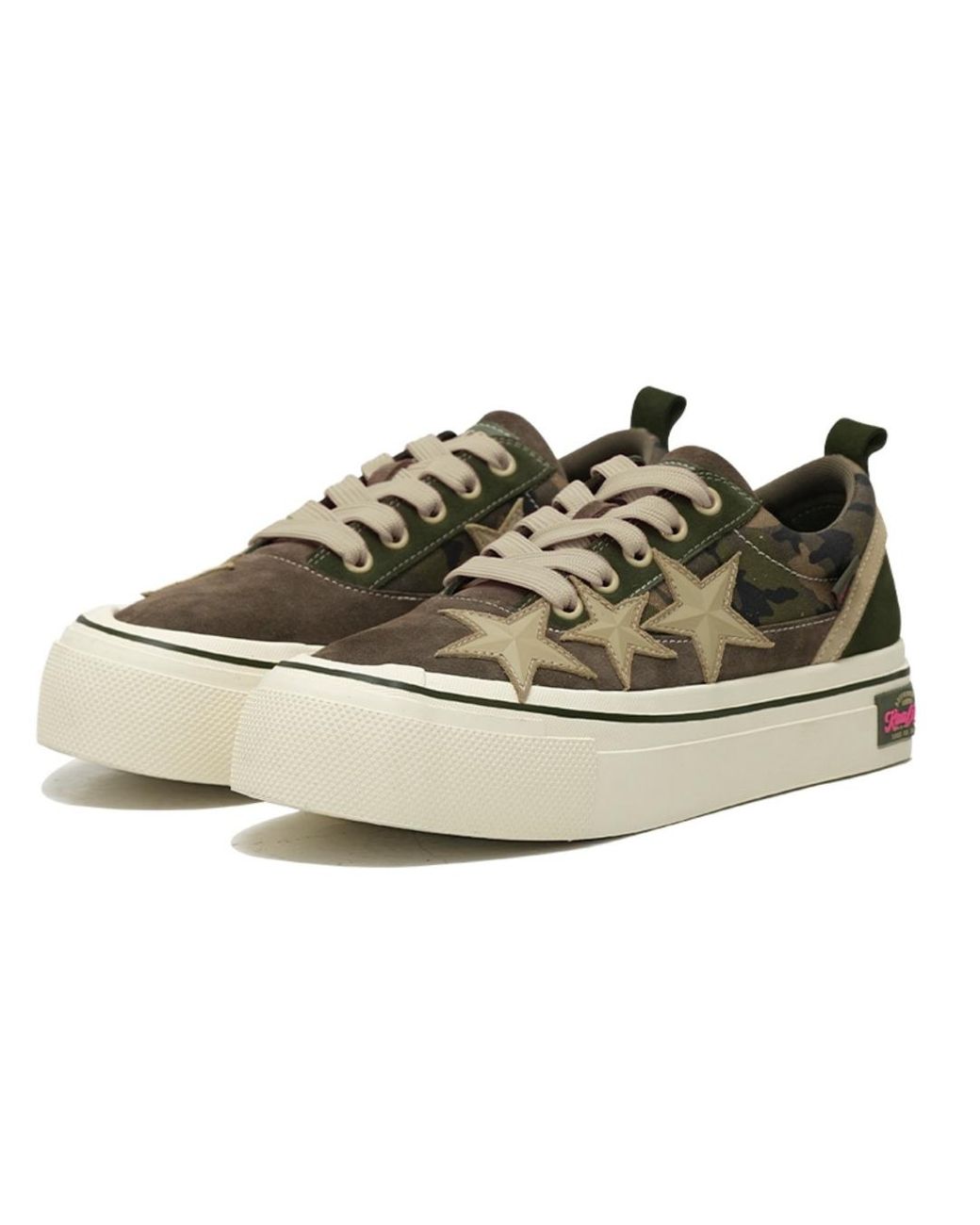 KAALIXTO Natural Skateboarding Canvas Low 'Camouflage' for men