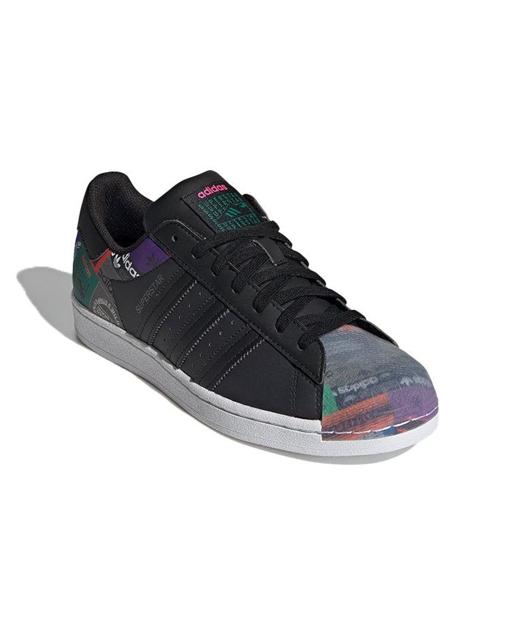 Adidas Black Originals Superstar Shoes 'Core' for men