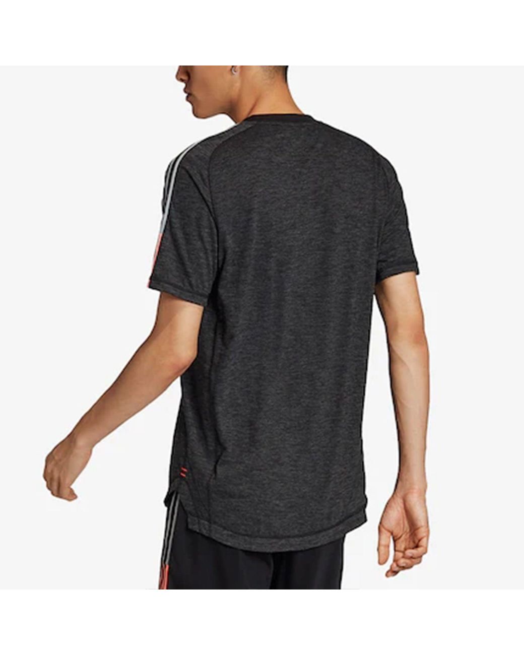 Adidas Black Tan Tec Tee 2 Soccer/Football Training Breathable Sports Short Sleeve for men