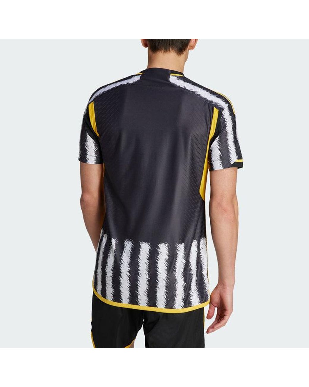Adidas Black Juventus Authentic Home Shirt 2023 2024 Adults for men