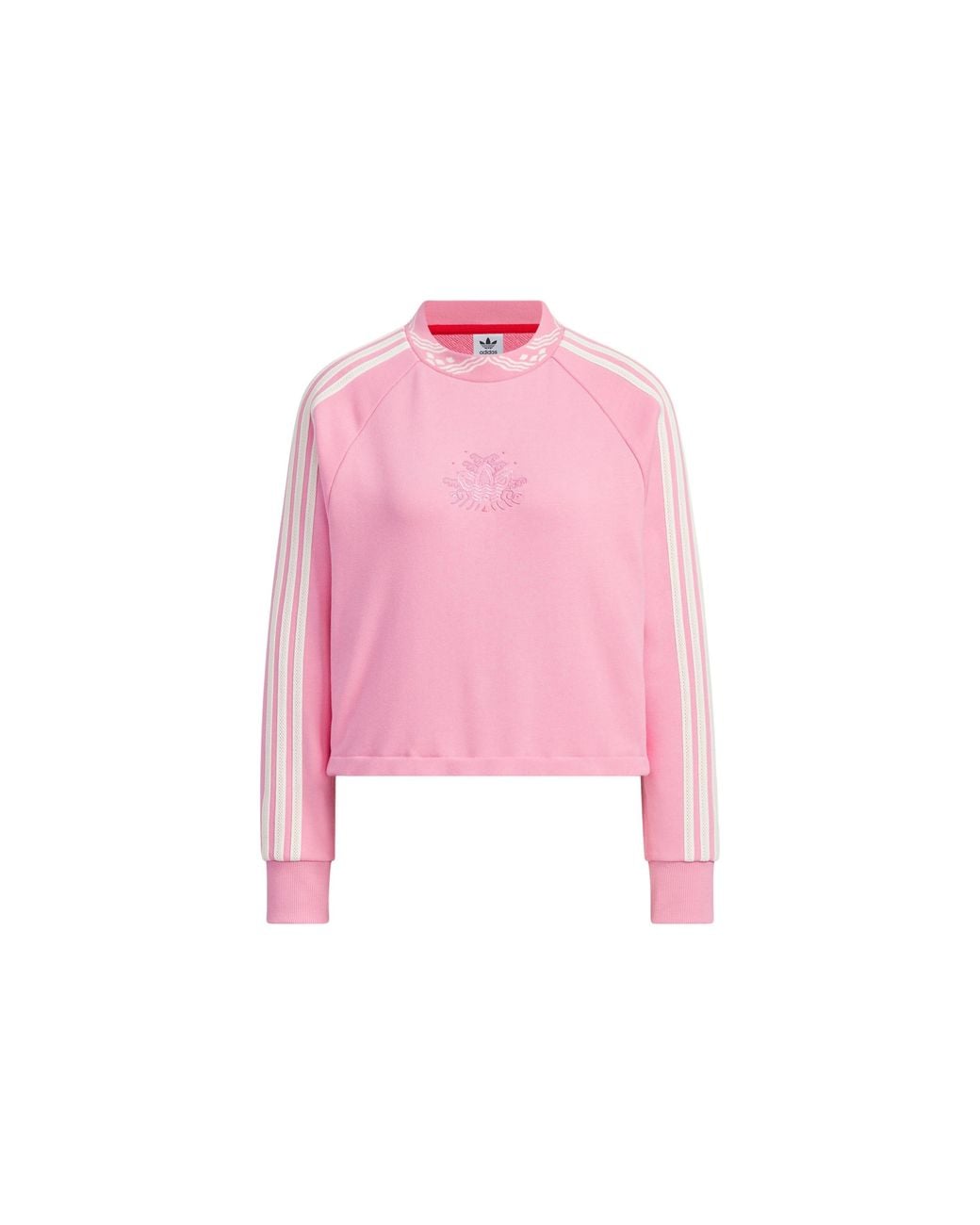 Adidas Pink (Wmns) Originals Crew Neck Sweatshirt Asia Sizing