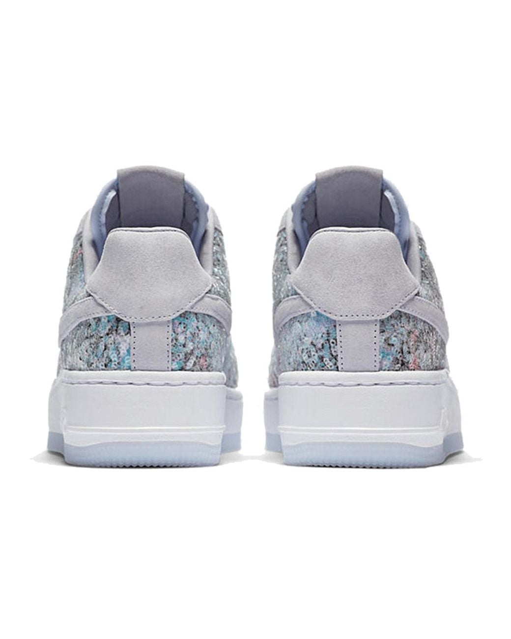 Nike Blue (Wmns) Air Force 1 Upstep Low 'Glass Slipper'