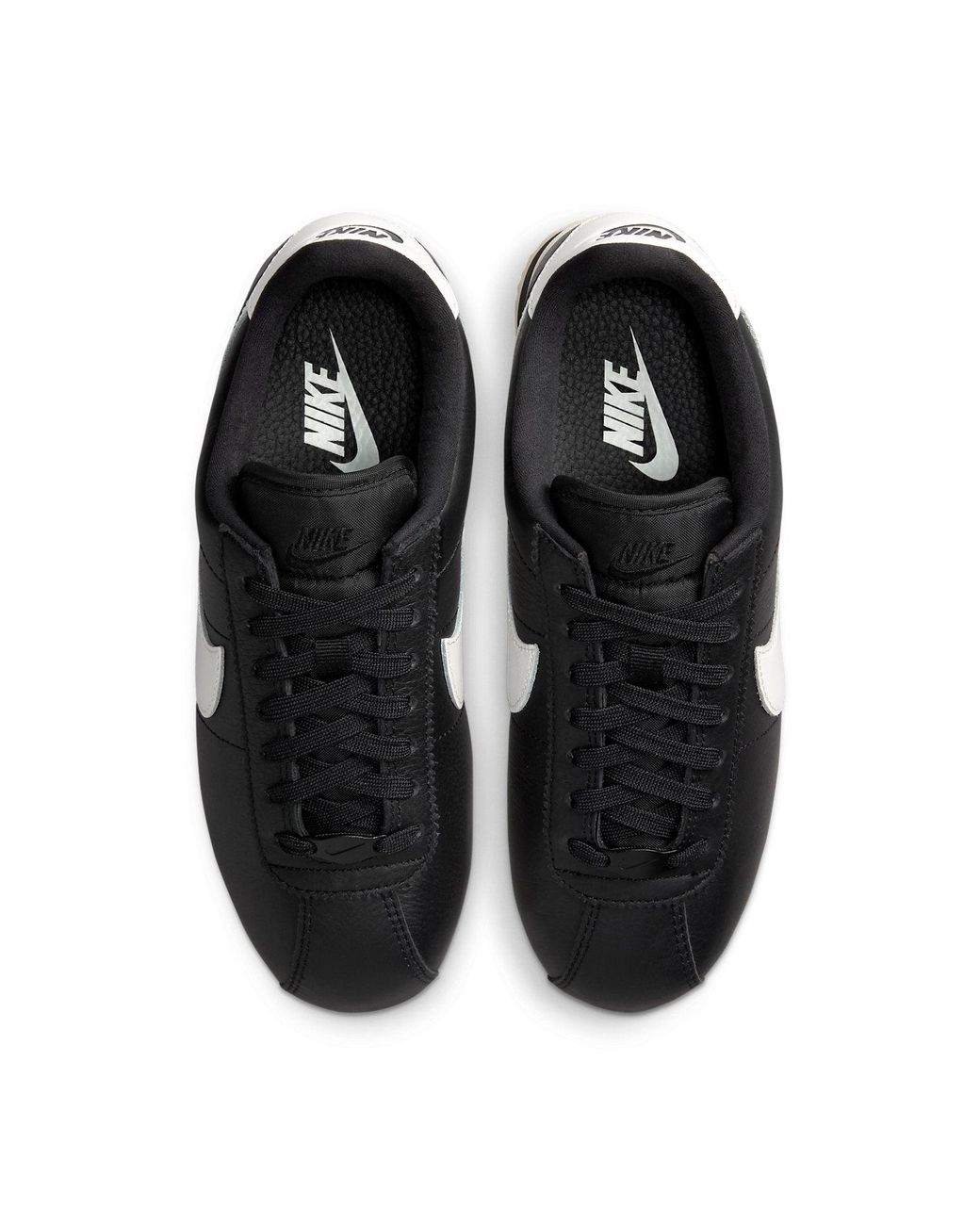 Nike Cortez 23 Premium Womens Casual Trainers In Black White - 7 Uk