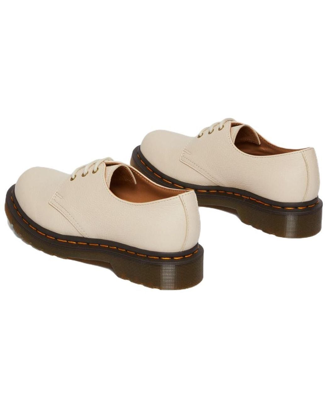 Dr. Martens White (Wmns) 1461 Virginia Leather Oxford Shoes 'Parchment'