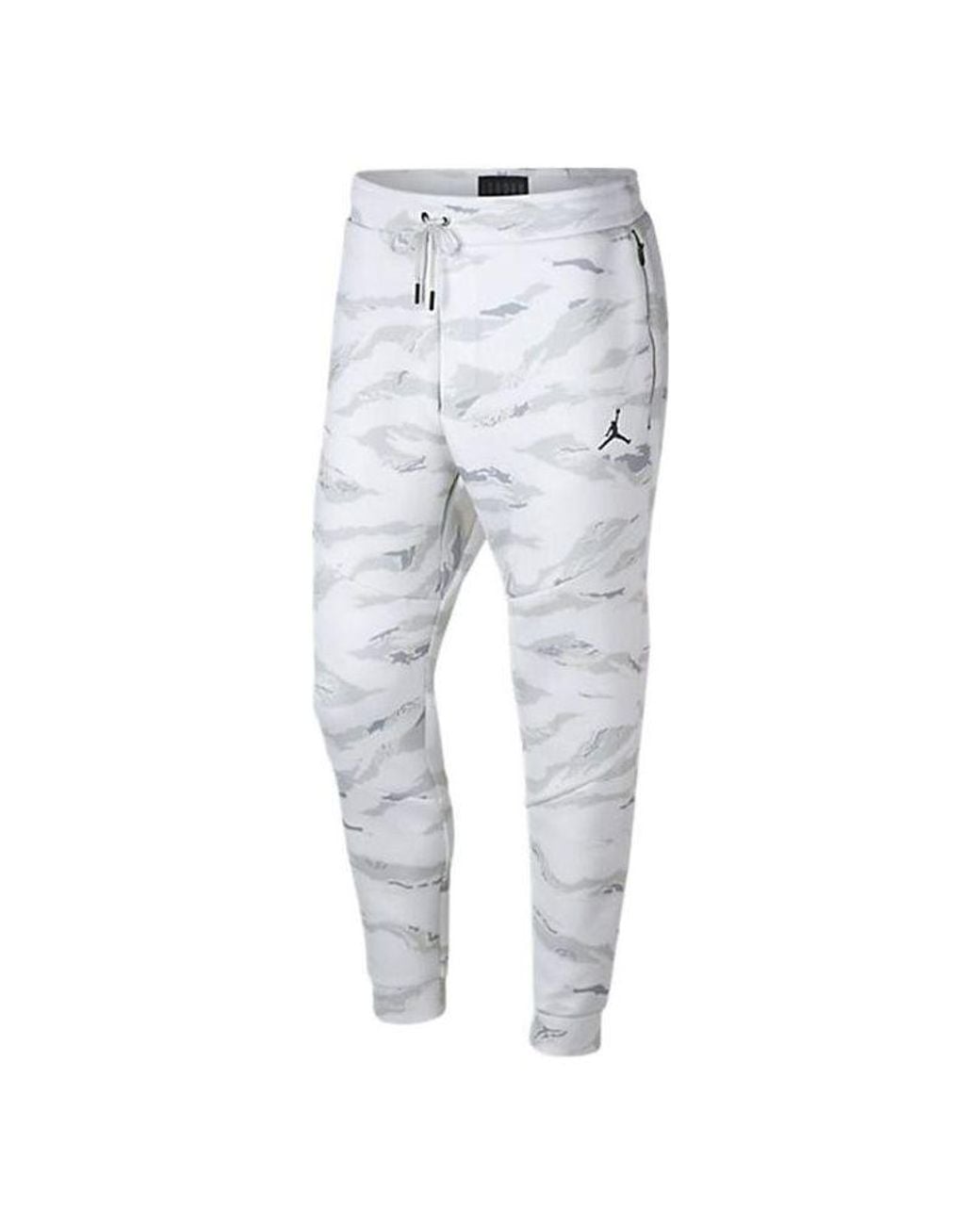 Nike Gray Casual Camouflage Drawstring Sports Pants/Trousers/Joggers for men