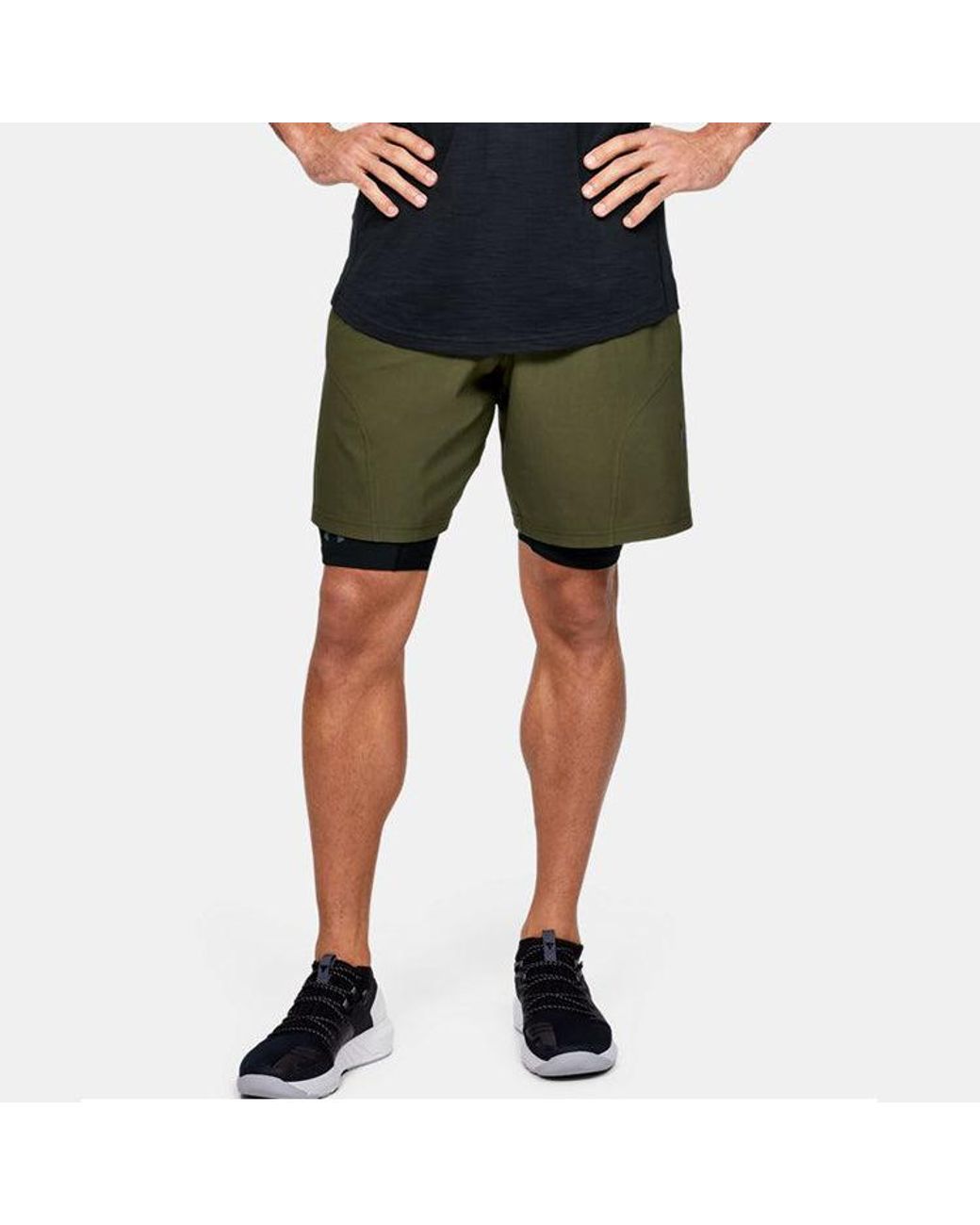 Under Armour Green Project Rock Unstoppable Shorts for men